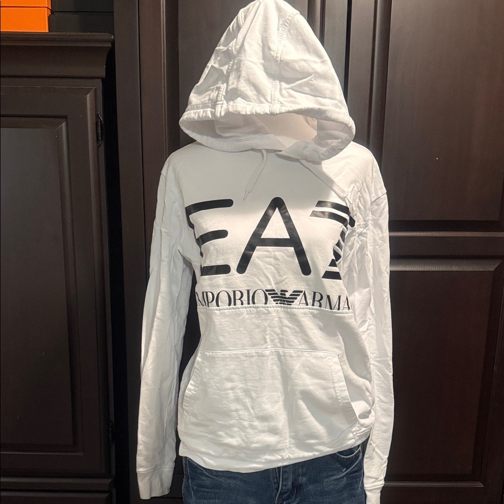 Emporio Armani EA7 Classic White Sweatshirt